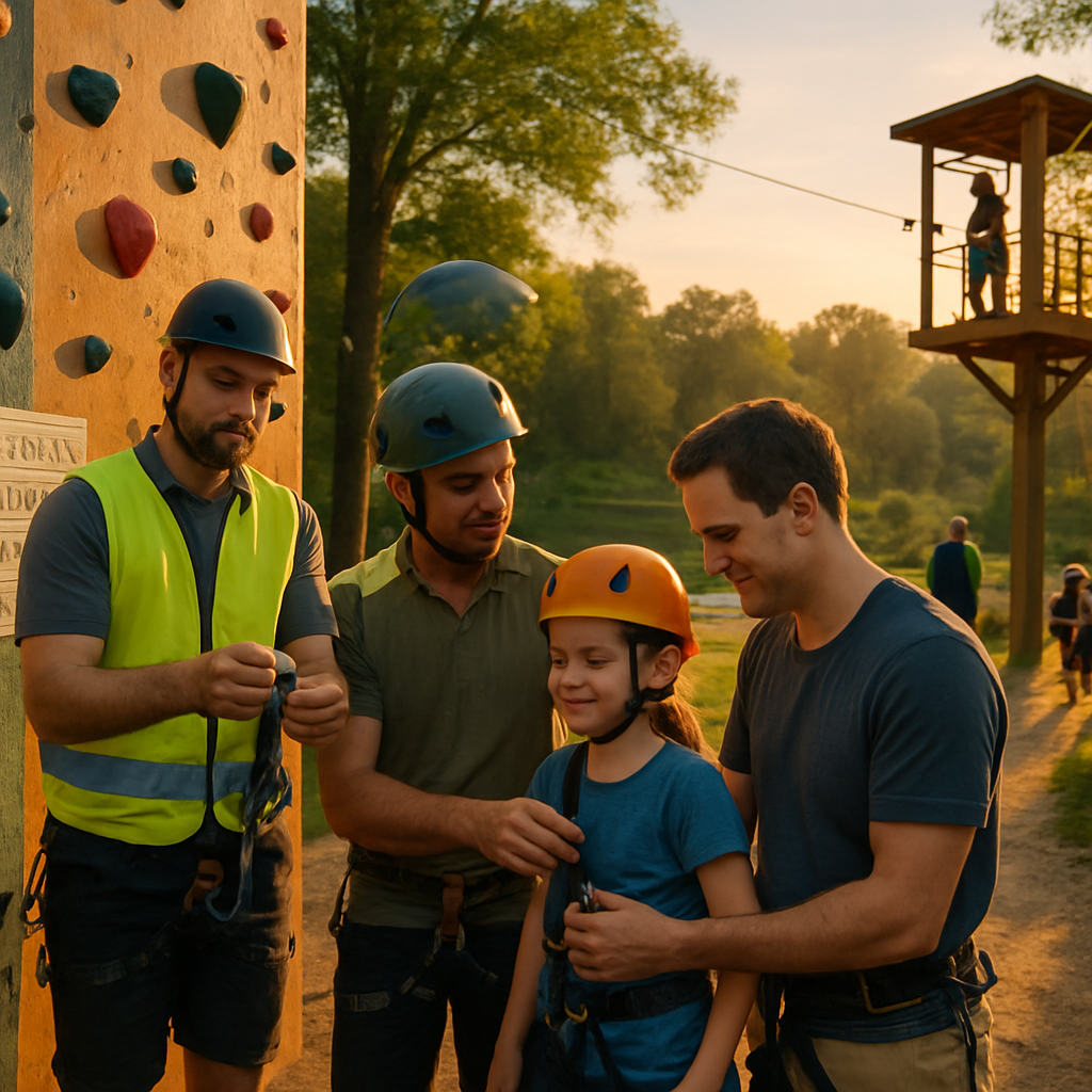 Support image showing equipment and training for safe adventure sports
